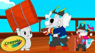 Overbroad! 🏴&zwj;☠️ Crayola Scribble Scrubbie Pets | Cartoons for Kids