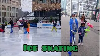 Artificial Ice skating🎿⛷️/fun time🇩🇪/skating in essen🎊