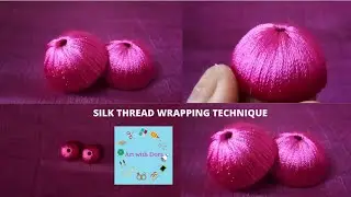 2 best silk thread jhumkas wrapping methods #ArtWithDora