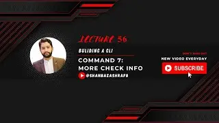 56. Building a CLI | Command 7: More Check Info | Node.JS | Learn with Shahbaz Ashraf #nodejs