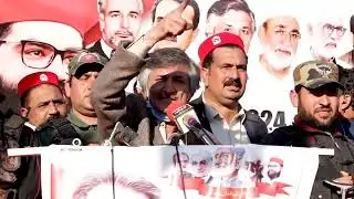 Sardar Hussain Babak speech in Swabi protest, Must watch.