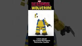 LEGO 40649 Up-Scaled Minifigure - Marvel Wolverine - Fast Build #lego #wolverine
