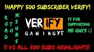 Happy 500 Subs Verify | 1vsAll 500 Subs Special | Road To 1k Subs | Ty For Supporting Me Guys :)
