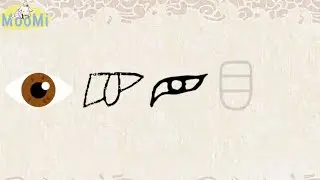 Chinese Character Evolution and Strokes 汉字演变+笔画 | 目mu / eye, look, division, topic