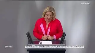 Haushalt 2020: Svenja Schulze (SPD) zum Etat Umwelt, Naturschutz und nukleare Sicherheit am 10.09.19