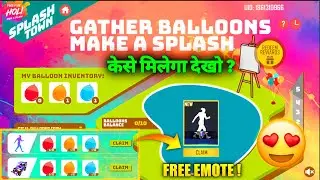 How To Complete Gather Balloons  | Gather Balloons Make A Splash | How To Get Holi Emote
