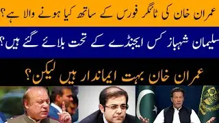 Imran Khan is Very Honest But ?IWhat Will PTI Tiger Force Face? Who Brought Suleman Shahbaz Back?