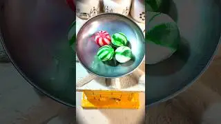 गरम कढ़ाई में🤔put candy on hot pan | at mini kitchen #shorts#youtubeshorts