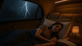 Rain Road | Rain Sounds For Sleeping or Studying | 🌧️ White Noise Rainstorm 10 Hours
