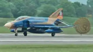 F-4 Phantom Pharewell 37+01 in Action! Very low and fast!