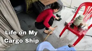 Cleaning the Wheelhouse & Sailing to a New Cargo Job | Life on a River Cargo Ship