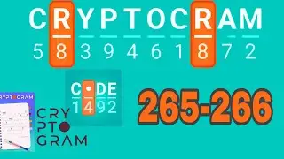 CRYPTOGRAM Word Logic Puzzles level 265 266