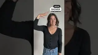 SHOWER (noun vs verb) | ASL Glossary | The ASL Shop