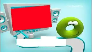 Cartoonito UK Red Screen + Text Screen Template
