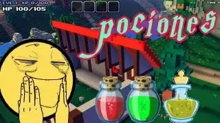 Cube World - C&oacute;mo fabricar o craftear pociones (crafting potions). - Gentaro y Lluk