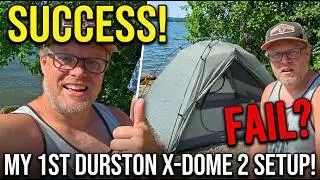 Setting up the Durston X-Dome 2 tent for the first time, well kind of...