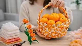 Don’t Throw Plastic Bags! Make This Amazing Basket 😍♻️