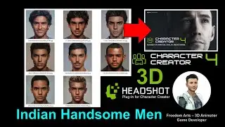Indian Handsome Men Headshot Pack 01 - Character Creator 4 - High Quality Headshot Photo - Shared