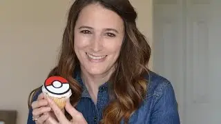 Pokemon Go - Pokeball Cupcake Topper Tutorial | Simply Dovie