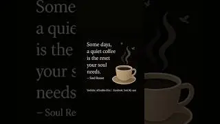 Some Days, a Quiet Coffee Is All You Need ☕✨ #gentlehealing #lifereset #mentalhealthshorts