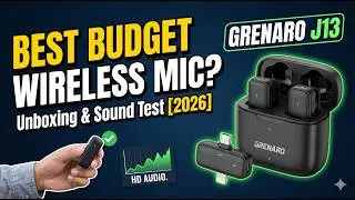 Grenaro J13 Wireless microphone unboxing 