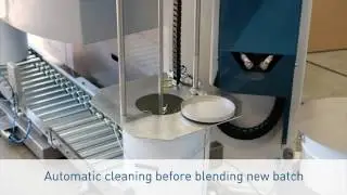 Colorsat shows ink dispensing system with automatic blender