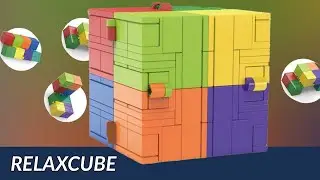 Ein Relax Cube aus Noppensteinen - Entspannung made by BlueBrixx