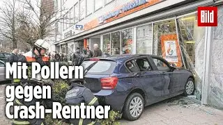 Skurille Ma&szlig;nahme in Hamburg: Anti-Terror-Poller gegen Unfall-Rentner