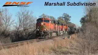 11-15-25 - 3 Trains on BNSF's Marshall Subdivision