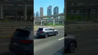 Driving Through Dubai&rsquo;s Iconic Sheikh Zayed Road 🚗🌇 | City in Motion #shorts
