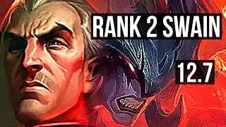 SWAIN vs AATROX (MID) | Rank 2 Swain, Legendary, 10/2/6, 500+ games | NA Challenger | 12.7