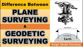 Plane Surveying and Geodetic Surveying | what is the difference between plane and geodetic survey?