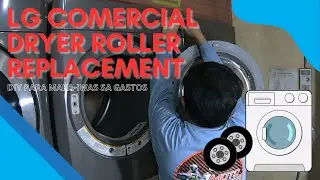 LAUNDRY MACHINE MAINTENANCE | LG COMERCIAL DRYER ROLLER REPLACEMENT