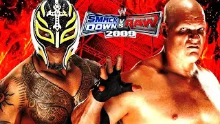 Rey Mysterio vs Kane Inferno Match|WWE SVR 2009