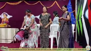 DIWALI PROGRAM 2022 - BAAL/BALIKA MANDAL, SHREE TANZANIA SWAMINARAYAN MANDIR, - 29-10-2022