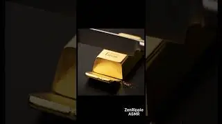 Satisfyin Gold Bar Slices  ASMR Precision Cut