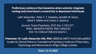52. Preliminary evidence that ketamine alters anterior cingulate resting-state functional connectivi