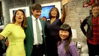 Bubba Watson and Kelly Xu Meet the Press in New York City