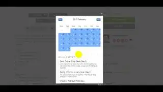 PHP Event Count Widget