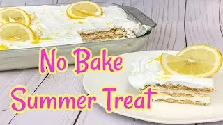 A SUMMER TREAT TO BEAT THE HEAT | LEMON ICEBOX CAKE | COOKING WITH PAULA DEEN | NO BAKE DESSERT