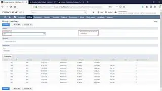 NetSuite Invoice Grouping