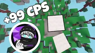 HOW TO CLICK FAST LIKE ISO PLAYS ON MOBILE IN ROBLOX BEDWARS