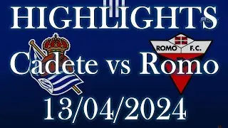 HIGHLIGHTS | Real Sociedad Cadete vs Romo CF sub16 | Liga Vasca Cadete Jornada27 (13/04/2024)