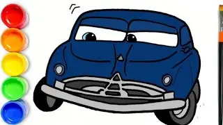 How to Draw Doc Hudson Easy Step by Step | Pixar Cars | Cars 3