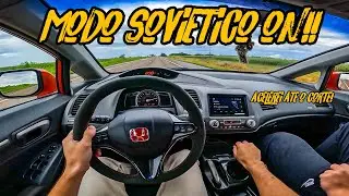ACELERANDO TUDO O CIVIC SI SÓ O CANO NA ESTRADA!!🔥🚀 300KM MOENDO TUDO
