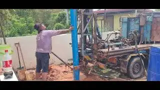 Drilling a water well 6