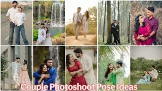 Couple Photo / Pre Wedding Outdoor Photo Pose Idea / Photoshoot Pose Idea For Couples 