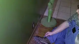 Home performance smoke test air leak around electrical outlet