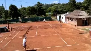 Saque y red.....a lo roger...