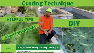 Widget Wednesday Cutting Technique #artificialgrass #diy